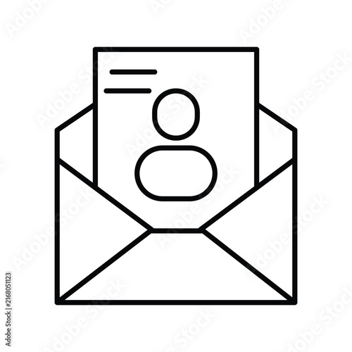 Ballot icon with white background vector stock illustration