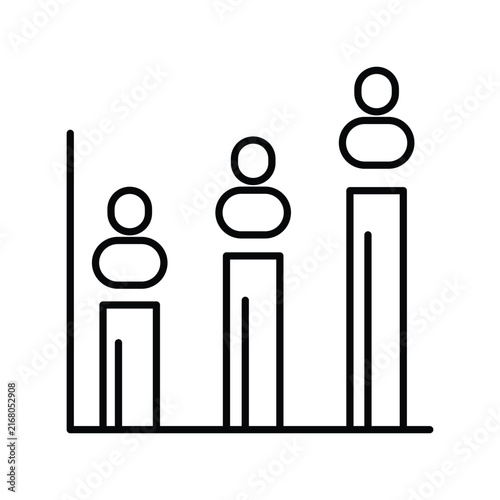 Analysis icon with white background vector stock illustration