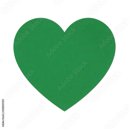 Green Heart Isolated Transparent Background