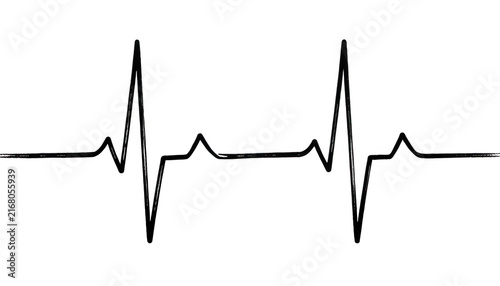 Heartbeat Line Graph Transparent Background
