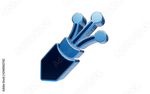 Canvastavla Fiber Optic Cable Close-up: A 3D rendering of a blue fiber optic cable bundle, representing high-speed data transmission and modern technology