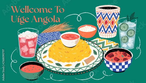 Welcome to Uige Angola, traditional african food and drinks