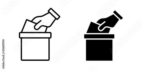 voting ballot icon kit for UI