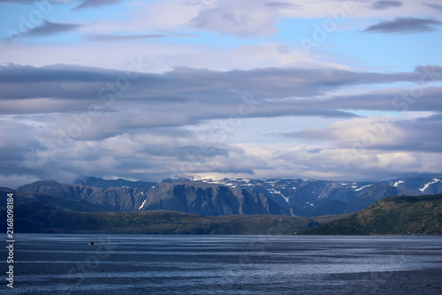 Fantastic mountain and coastal landscapes in the Troms region, Norway