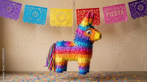 Vibrant mexican fiesta party decoration ,Hispanic Heritage Celebration Month, Latino Ctivalultural Festival, Cinco de Mayo, Día de los Muertos, Carnaval, Inti Raymi