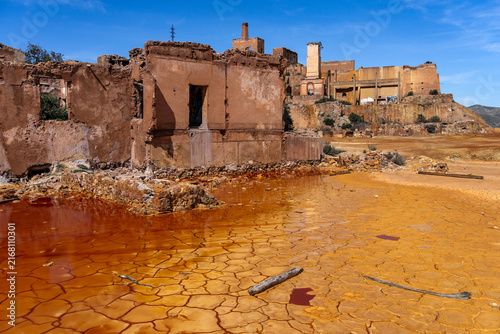 Abandoned Mining Structures in the Colorful Landscape of Mazarrón, Murcia, Spain