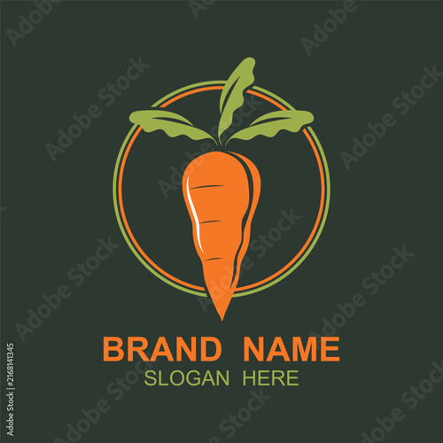 Carrot Logo vector icon design