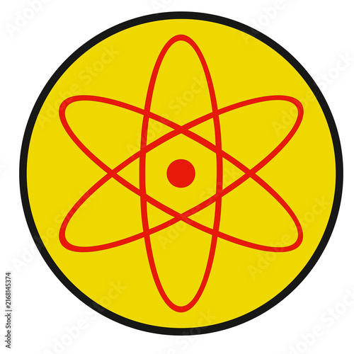 panneau danger radiation, PNG fond transparent