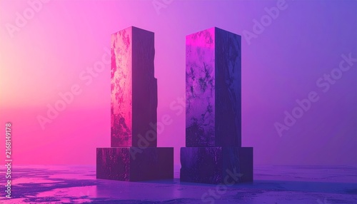 Sunset Over City Skyline with Glowing Urban Lights and Transition from Golden Hour to Nighttime Cityscape