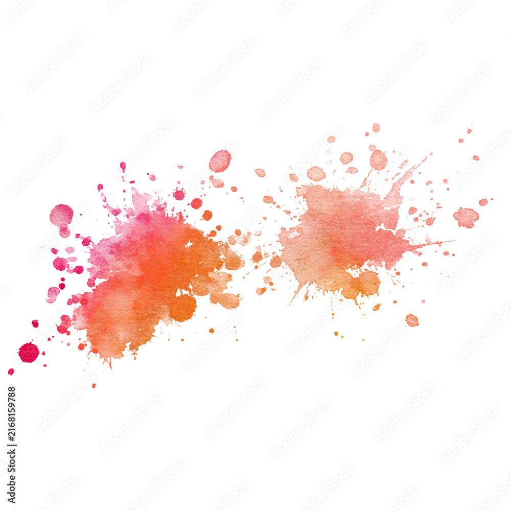 Naklejka premium Decorative Watercolor Splatter