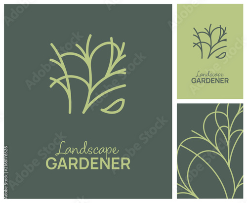 logo, image de marque, logotype pour un pépiniériste, paysagiste, jardinier, urbaniste, entretien de jardin