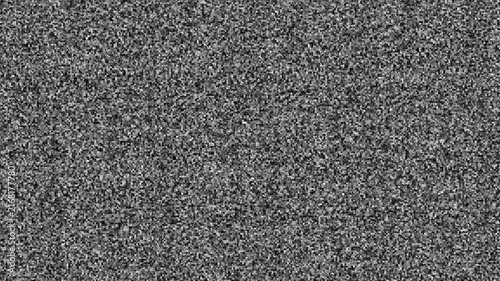 Dynamic analog television static noise screen overlay effect featuring flickering monochrome grainy patterns and retro broadcast interference textures for vintage multimedia projects