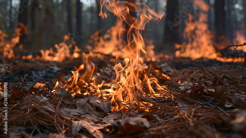 fire in the forest