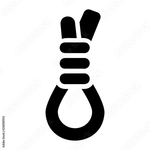Картината върху платно Rope Solid icon