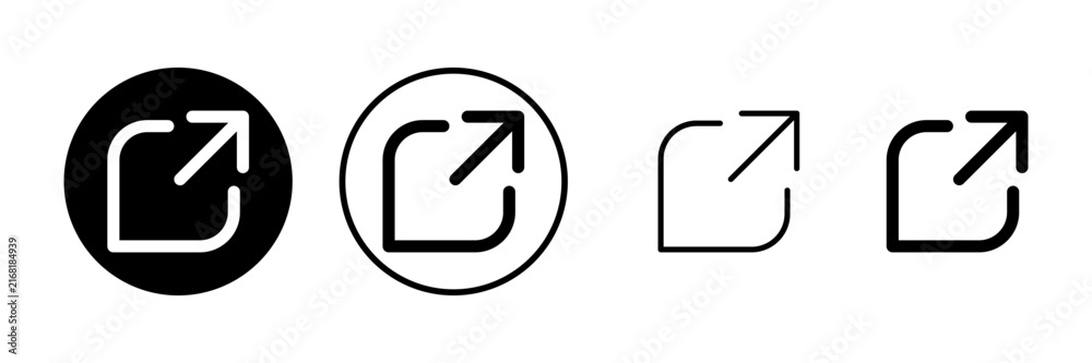 Naklejka premium External link icon vector illustration. link sign and symbol. hyperlink symbol