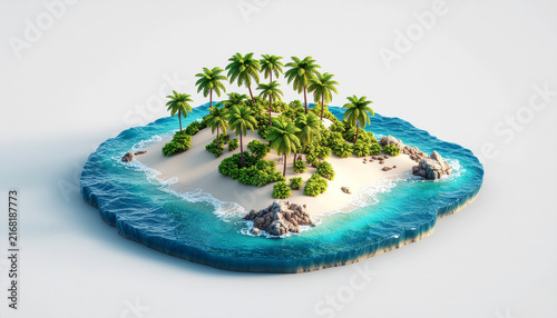 Tropical island paradise