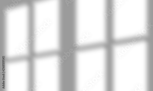 Realistic Abstract Window Shadow Overlay Effect Isolated on Transparent Background for Interior Photography
