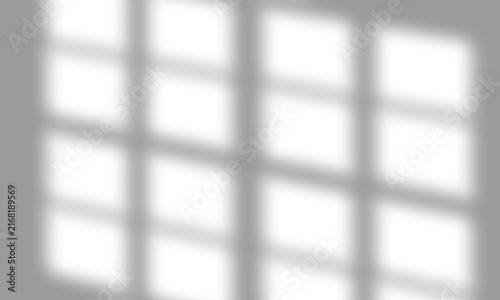 Realistic Abstract Window Shadow Overlay Effect Isolated on Transparent Background for Interior Photography