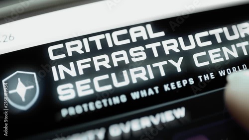 Critical infrastructure security center opens screen