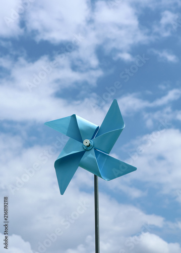 Konstfotografi blue pinwheel