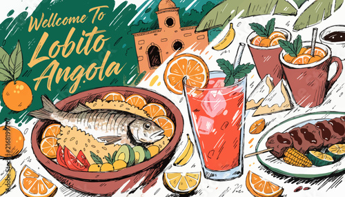 Lobito Angola traditional food and drinks