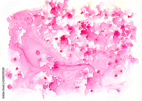 Aquarell Hintergrund pink, authentisch, handgemalt