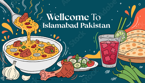 Welcome to Islamabad Pakistan, traditional food and drink