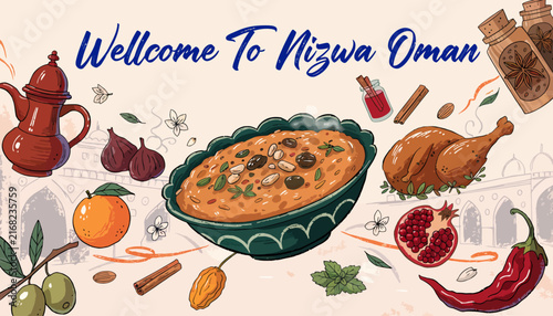Welcome to Nizwa Oman, traditional middle eastern food