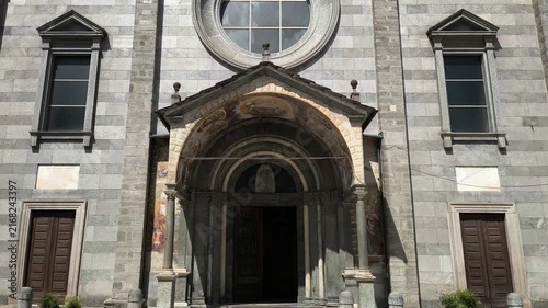 Exterior of the Collegiata Church in Domodossola, Italy