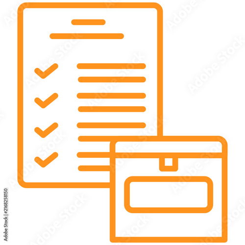 Box List Line Icon Style
