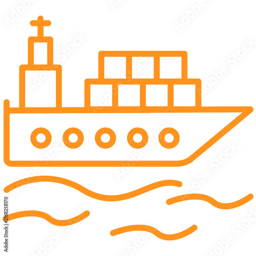 Shipment Line Icon Style