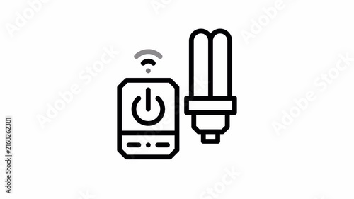 light sensor minimalist stroke animation