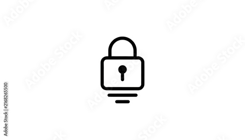 Lock Icon Design Element Transparent Background