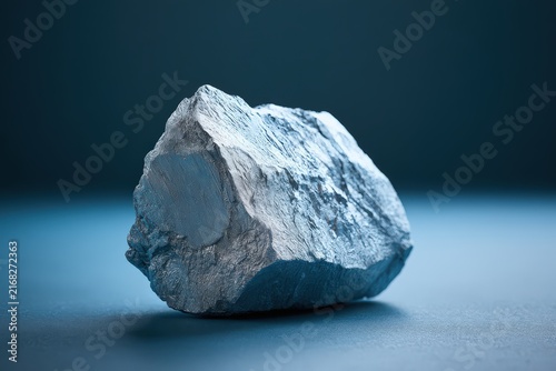 Antimony Metal Ore Specimen with Silvery Crystalline Facets