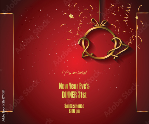 2027 Happy new year background banner for your seasonal invitations festive posters.