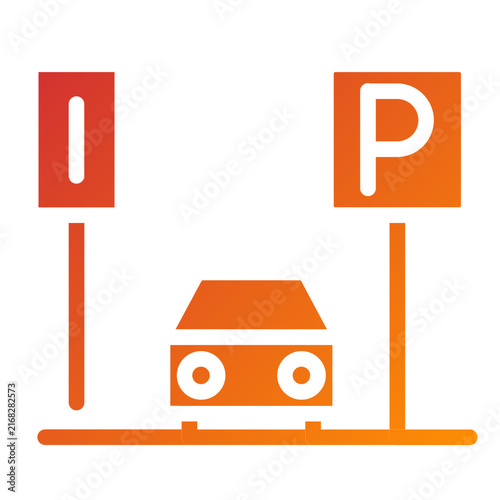 Parking Line Icon Style