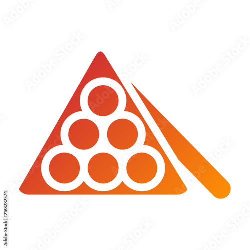 Billiards Line Icon Style
