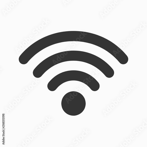 Wireless Signal Icon Symbol for Connectivity Technology