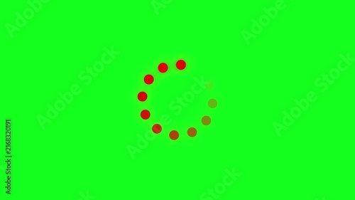 Black gradient dotted round loading page video design