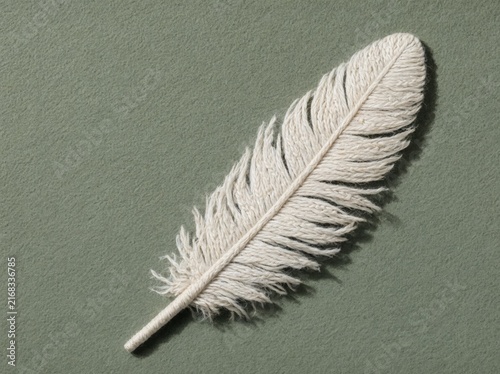 Woven Wool Feather Macro for Gentle Brand Backgrounds