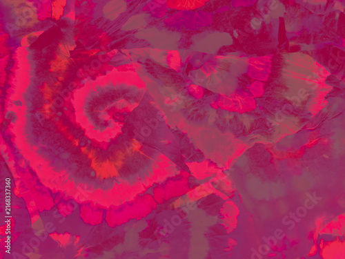 Dirty Art Banner. Tie Die Print. Purple Paintings