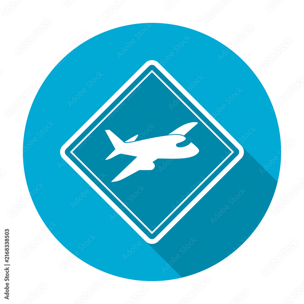 Fototapeta premium Airplane icon isolated on transparent background