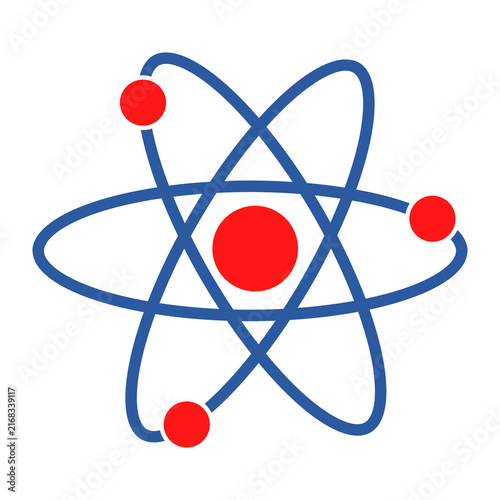 Konstfotografi Atom icon isolated on transparent background