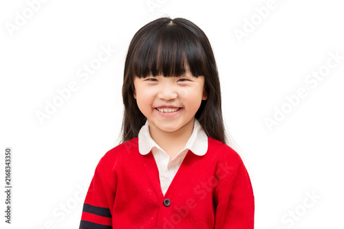 Fotografía Happy young girl showing a beautiful toothy smile with a missing front tooth