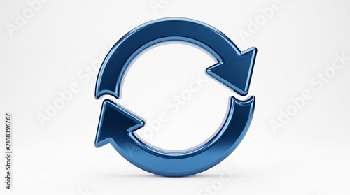 Obraz na płótnie Premium 3D Refresh Reload Symbol Icon