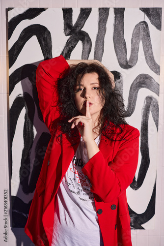 Bild auf Leinwand Secrecy through gesture