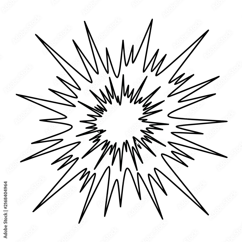 Obraz premium Explosion starburst graphic