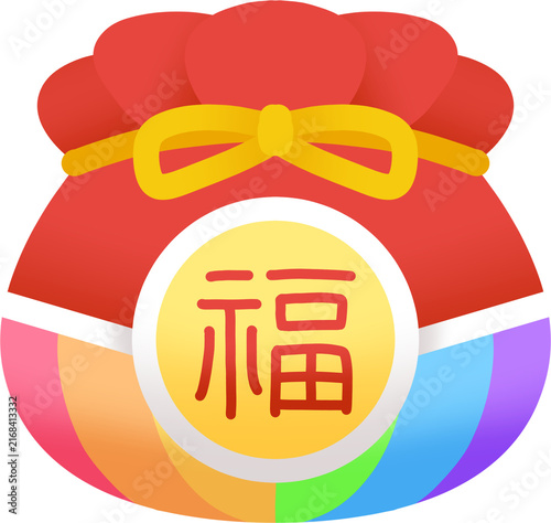 Cuadro en lienzo 복주머니 복 새해 명절 추석 설날 근하신년 운세 한국 전통