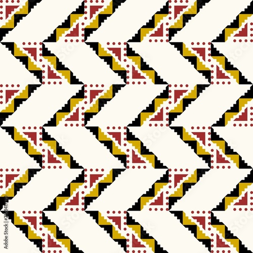 Abstract Geometric Art Deco Style Pattern Background