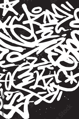 Abstract Graffiti Style Vector Background